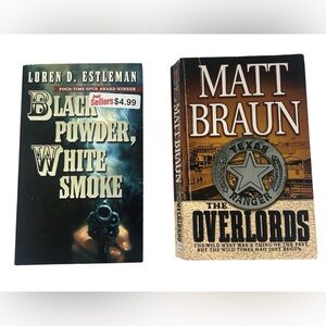 🎉6/$20 WESTERN BOOK BUNDLE MATT BRAUN THE OVERLORDS BLACK POWDER WHITE SMOKE